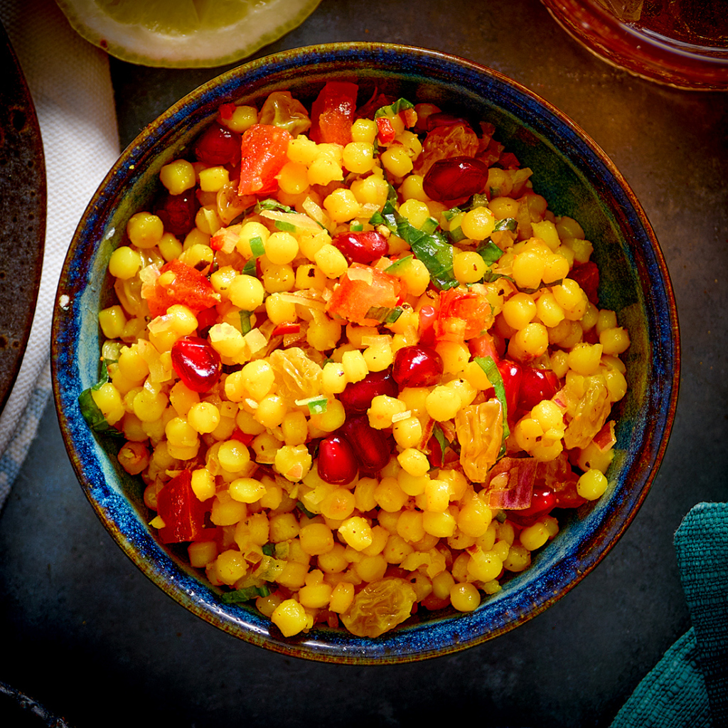 Persian Couscous & Pomegranate Salad Tapas Fusion Delivery