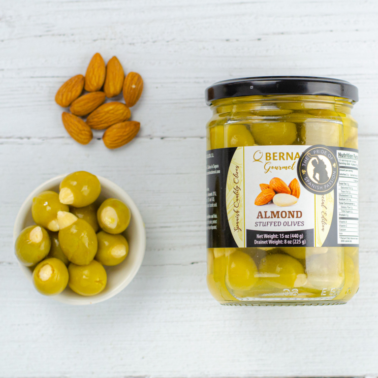 Almond Stuffed Olives (440g) Tapas Fusion Delivery